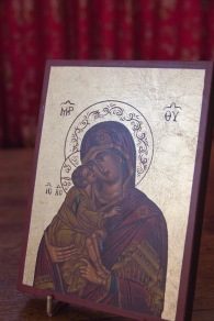 This small Greek Orthodox style icon sits near the altar at St. John's Church, Ladywood. In addition to inspiring devotion and reflection upon Jesus his mother Mary it also signifies a relationship and interplay with another Christian denomination, largely located in a different part of the world.